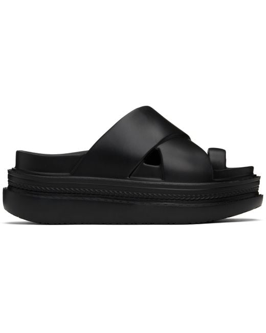 sacai Black Foam Multiple Sole Sandals Sacai