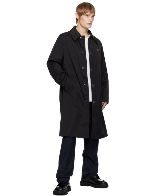 メンズ AMI ブラック Ami Alexandre Mattiussi レインコート Black