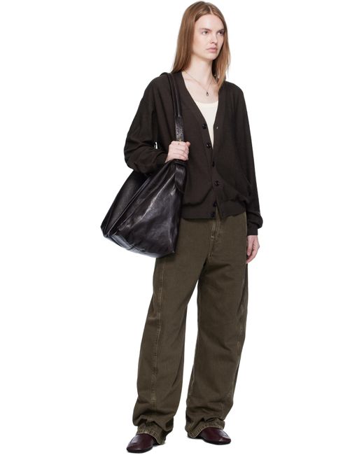 Flâneurs À Enfiler Mauves Lemaire en coloris Black