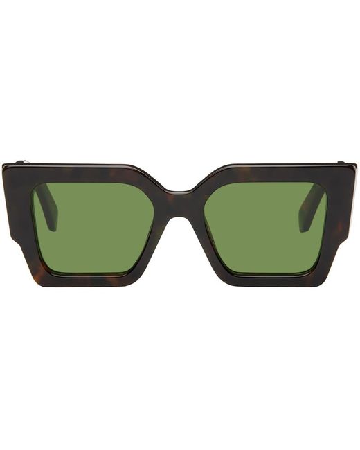 Off- lunettes de soleil catalina brunes Off-White c/o Virgil Abloh pour homme en coloris Green