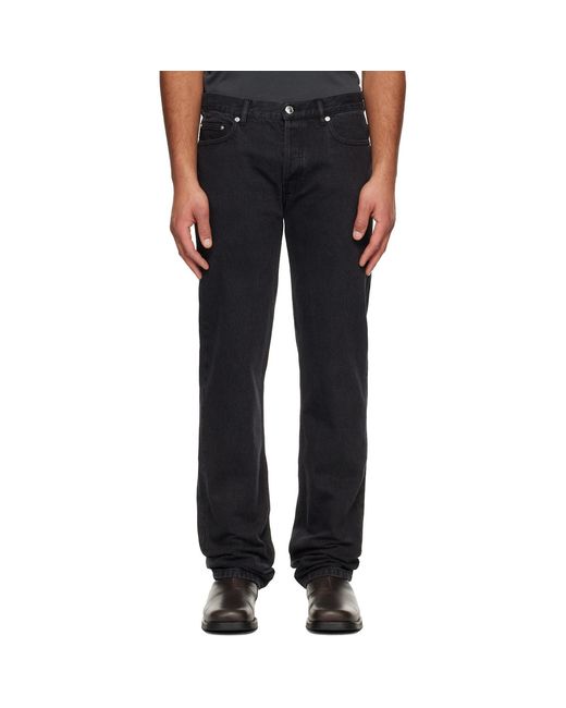 A.P.C. Black New Standard Jeans for men