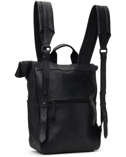 Officine Creative Black Equipage 001 Backpack for men