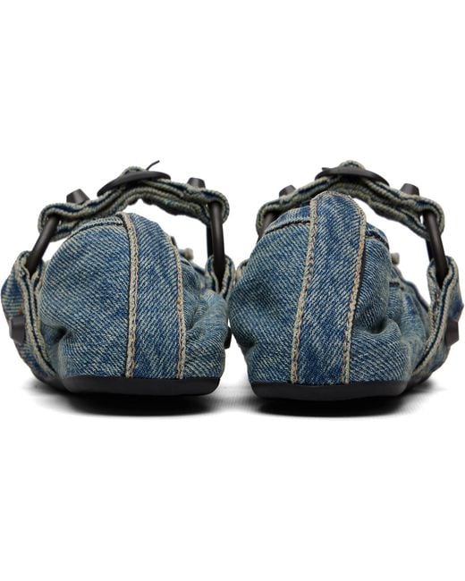 Balenciaga Blue City Ballerina Flats