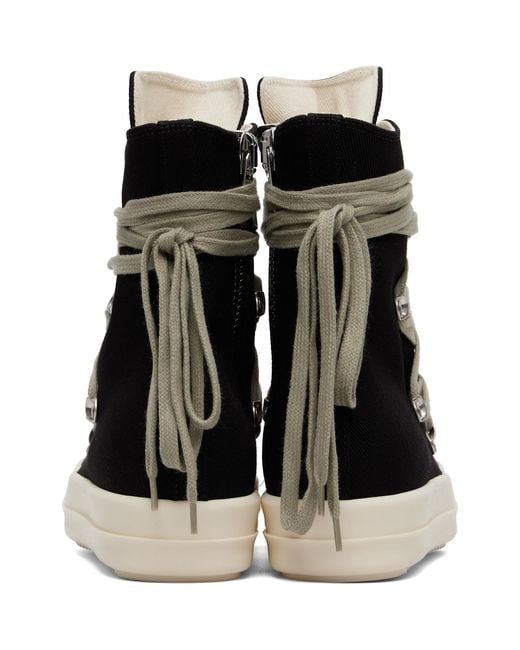 Rick Owens Black Tower Megalace Sneakers for men