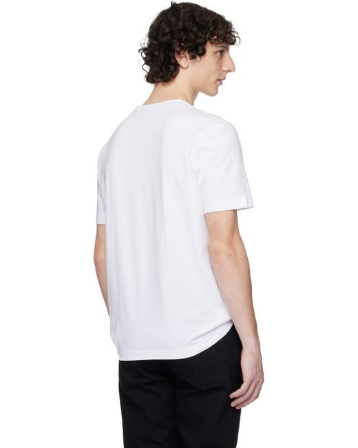 メンズ Boss ブラック＆ホワイト ロゴプリント Tシャツ 2枚セット White