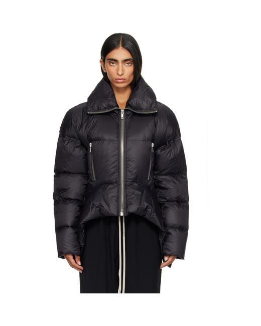 Rick Owens Black Tower Draculimo Down Jacket