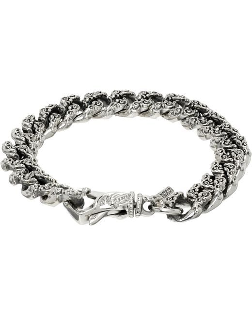 Petit Bracelet-Chainette À Motif Graphique Emanuele Bicocchi pour homme en coloris Metallic