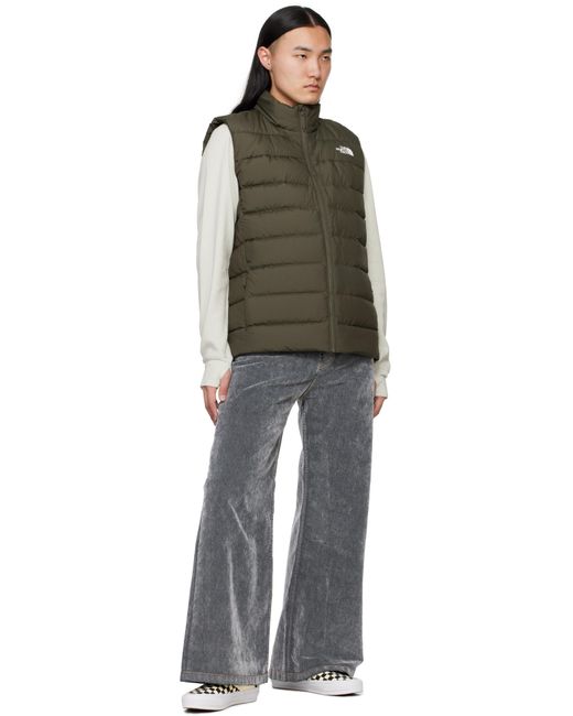 The North Face Black Khaki Aconcagua 3 Down Vest for men