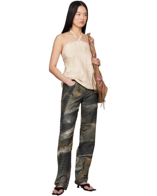Serapis Black Golden Hour Fitted Jeans
