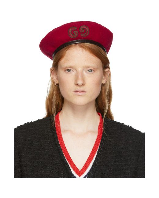 gucci beret red