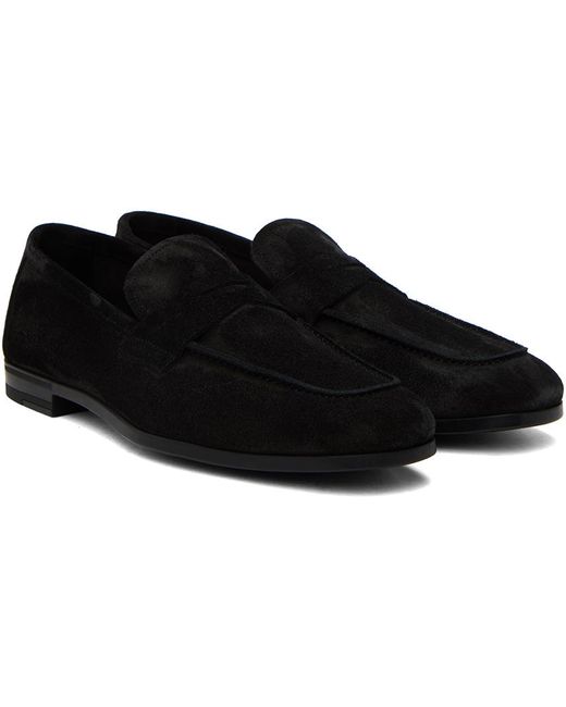 Tom Ford Black Sean Twisted Band Loafers for men