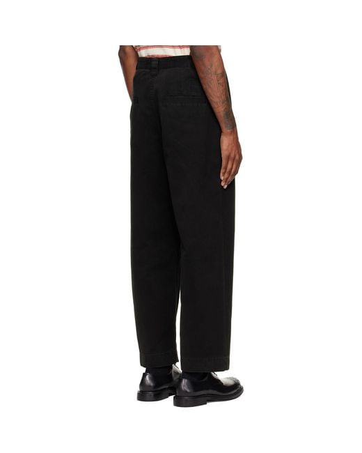 Wooyoungmi Black Chino Trousers for men