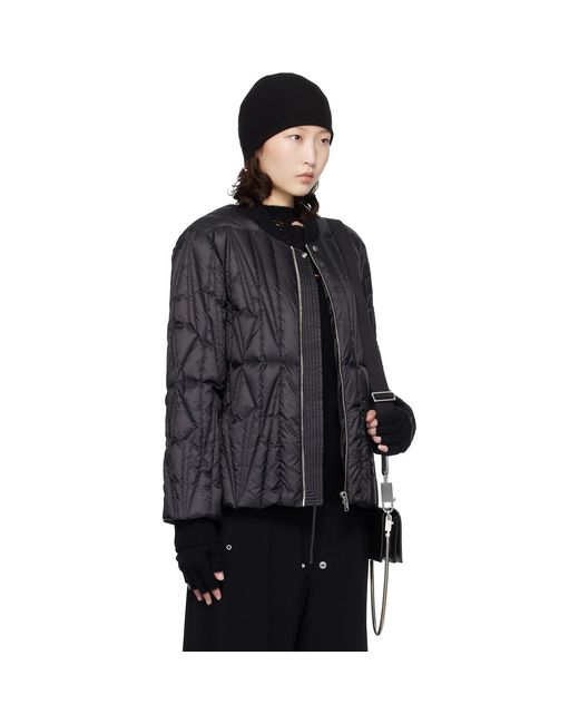 Rick Owens Black Moncler + Geocamo Flight Down Jacket