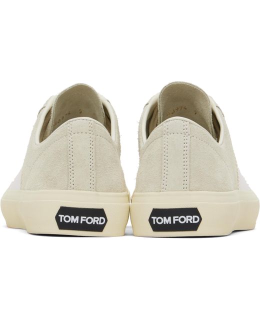 メンズ Tom Ford グレー Cambridge スエード スニーカー Black