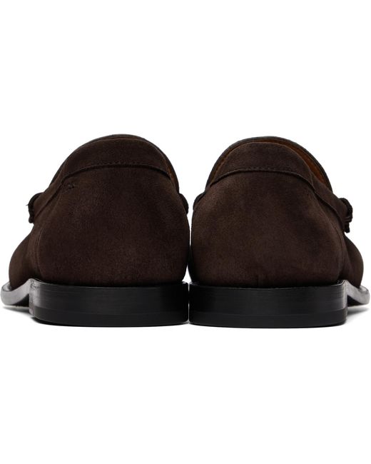 Boss Black Penny-Trim Suede Loaferts for men