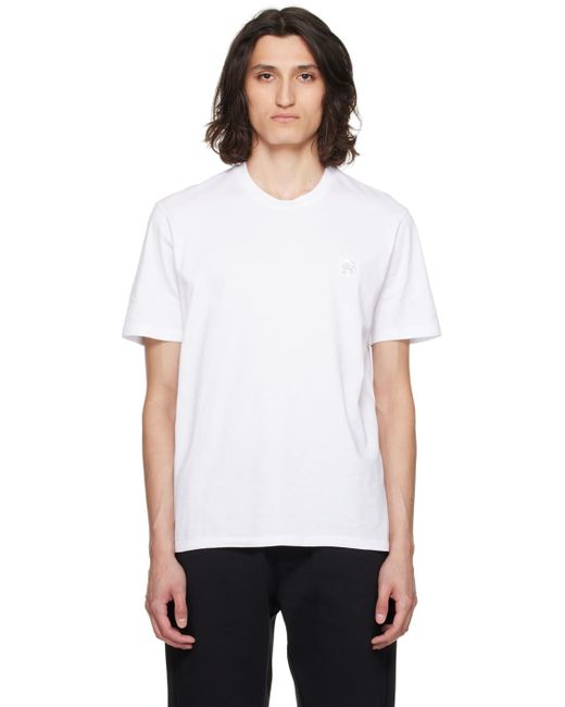Boss White Double Monogram T-Shirt for men