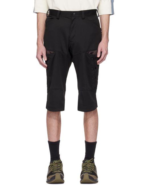 メンズ Kiko Kostadinov ブラック＆ブラウン Inex Snap ショートパンツ Black