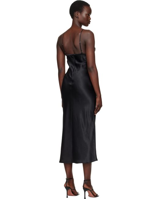 Fleur du Mal ブラック Beaded Rose スリップドレス Black