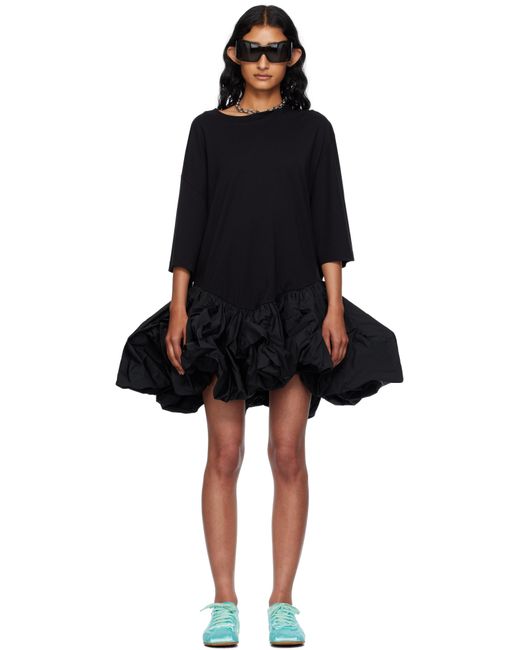 Abra Black Ssense Exclusive Couture Midi Dress