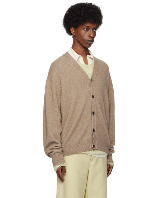 AURALEE Baby Cashmere Knit Cardigan for Men | Lyst