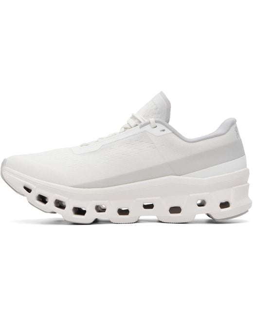 On Shoes White Cloudmster 1 Sneakers for men