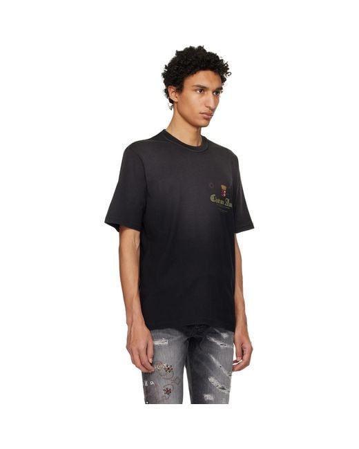 Amiri Black Chateau Crown T-Shirt for men