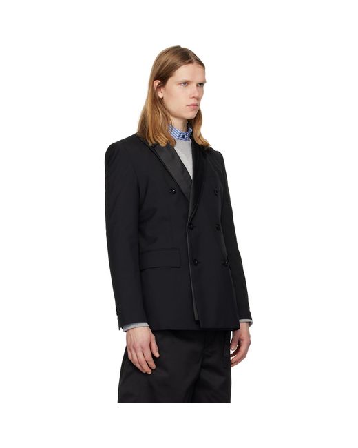 Sacai Black Suiting Blazer for men