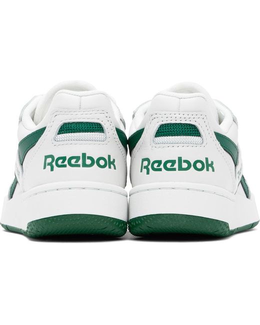 Reebok Black White & Green Bb 4000 Ii Sneakers