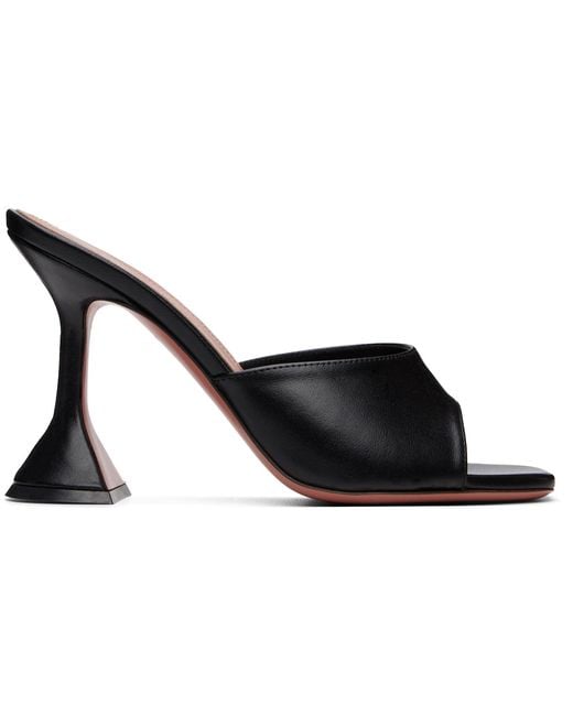 AMINA MUADDI Black Lupita Slipper 95 Heeled Sandals