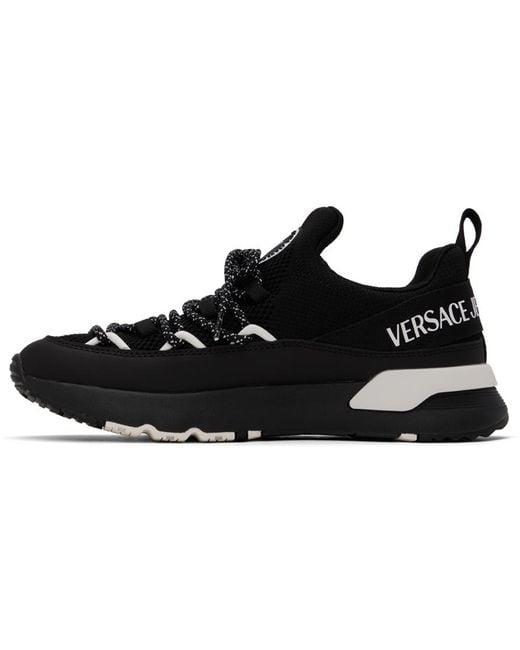 Versace Black Dynamic Sneakers for men