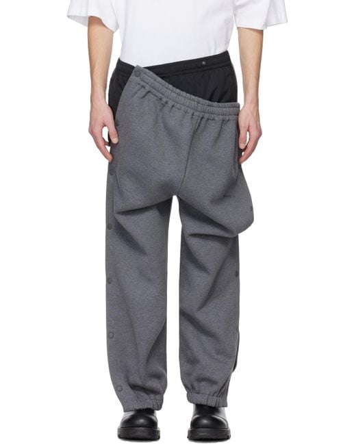 PROJECT G/R_3 LAYERED SWEAT PANTS (Black) – TOBIRA STORE
