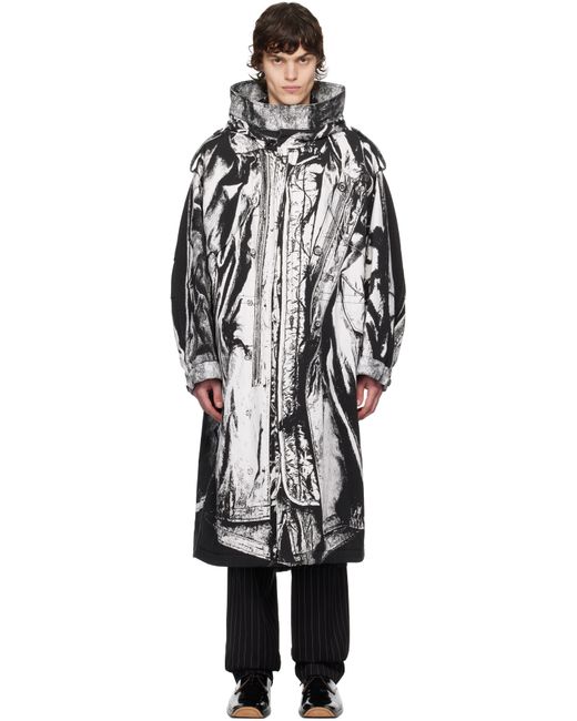 Jean Paul Gaultier Black 'The Trompe-L'Œil' Coat for men