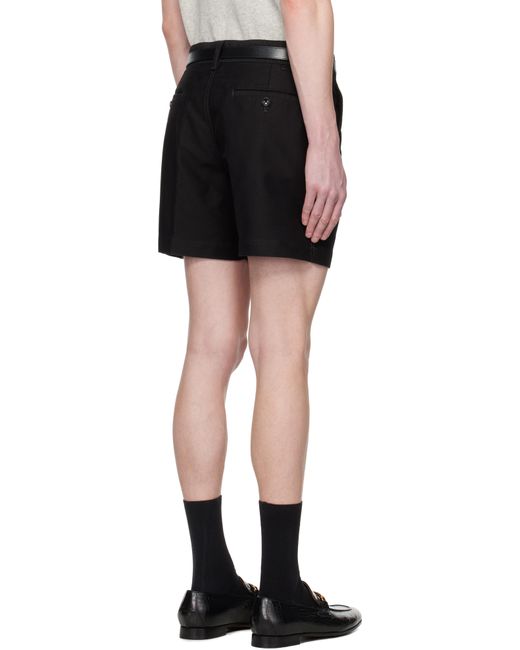 Tom Ford Black Cotton Tailored Shorts for men