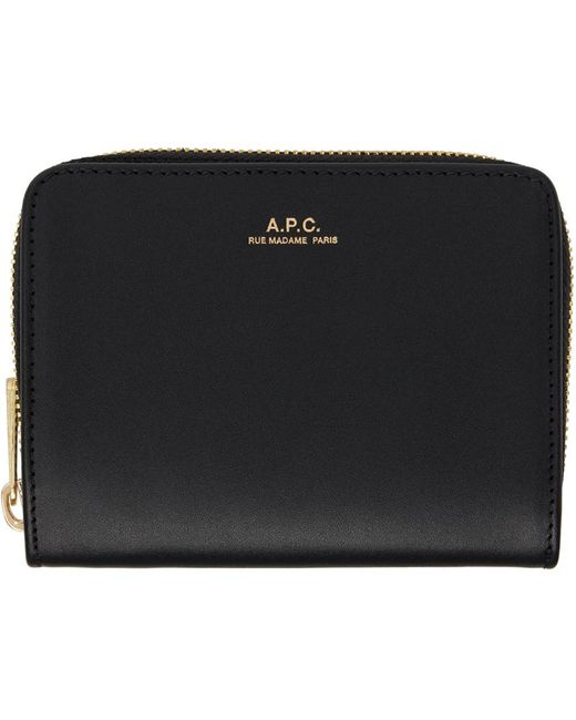A.P.C. . Black Emmanuelle Wallet