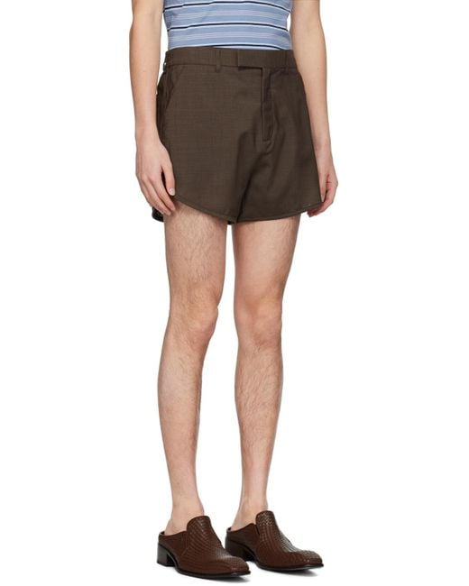 Martine Rose Black Zip-fly Shorts for men