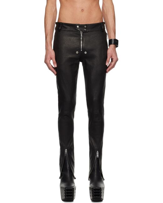 Rick Owens Hollywood Tyrone Bela Leather Pants in Black for Men 