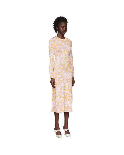 ROKH Black Pink Polyester Mid-length Dress