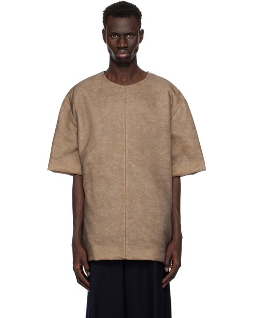 メンズ Dries Van Noten ブラウン パデッド Tシャツ Multicolor