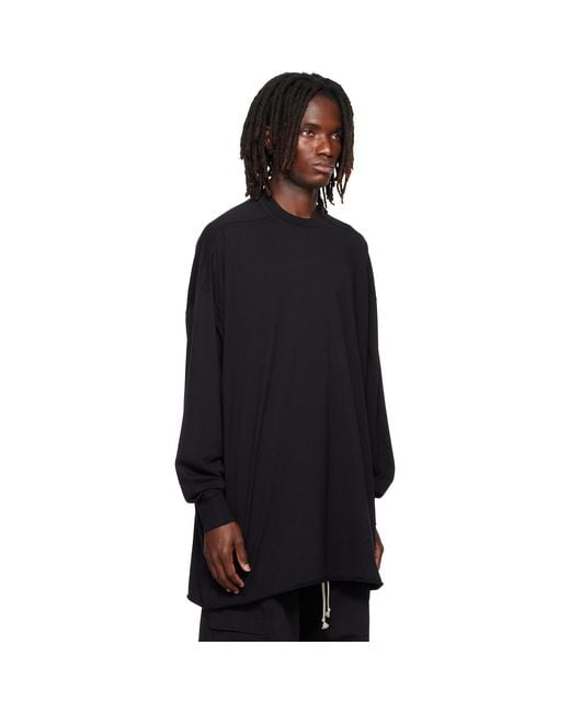 Rick Owens Black Tower Tommy Ls Sweatshirt for men
