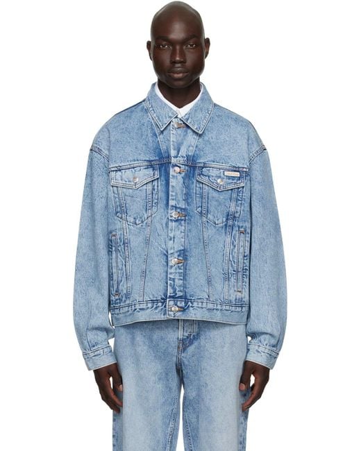 Calvin Klein Jeans BOXY - Denim jacket - denim black/black denim -  Zalando.de