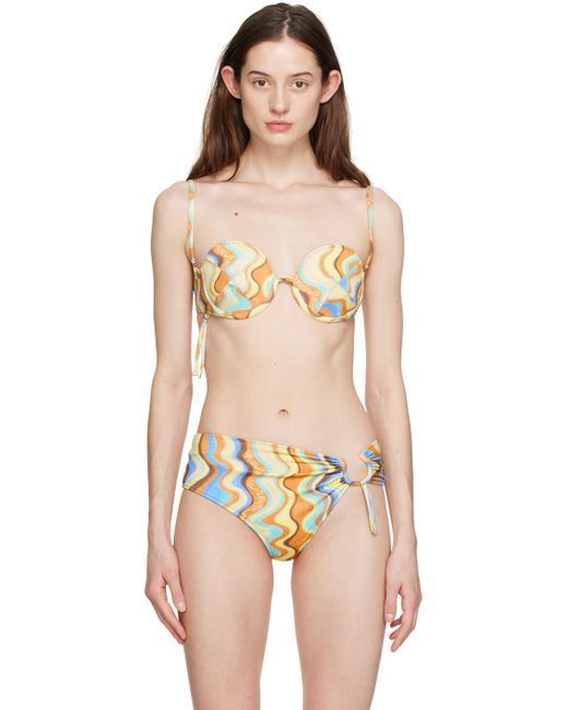 Jacquemus Multicolor Le Raphia 'le Haut De Maillot Aouro' Bikini Top