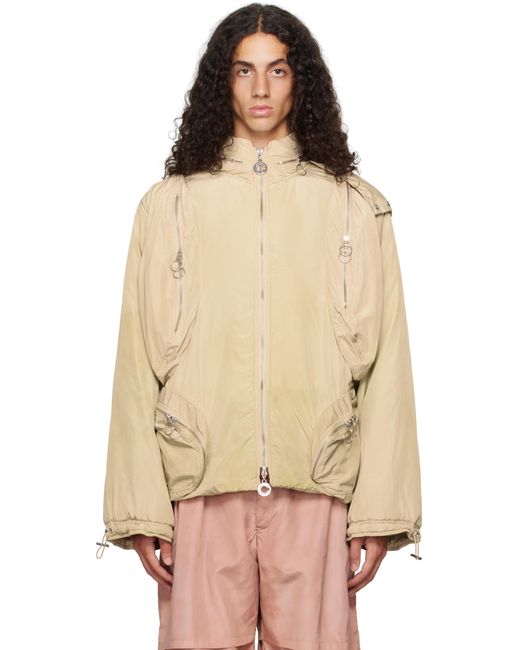 メンズ Charlie Constantinou ベージュ マルチポケット パデッド ジャケット Natural