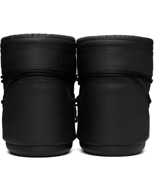 Moon Boot Black Icon Low Rubber Boots for men