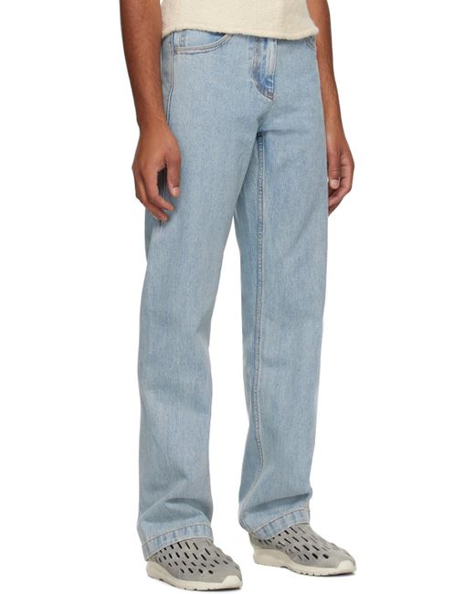 Low Classic Blue Straight-leg Jeans for men
