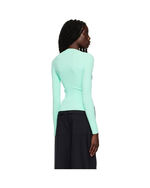 Paris Georgia Green Ssense Exclusive Lola Long Sleeve T-Shirt