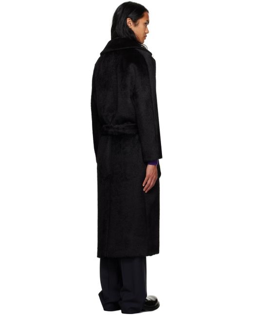 Max Mara Black Oversized Coat for men