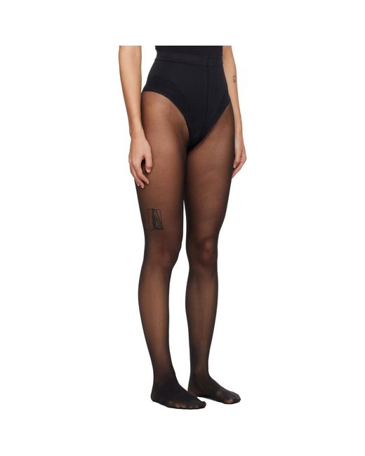 Wolford Black Tummy 20 Control Top Tights