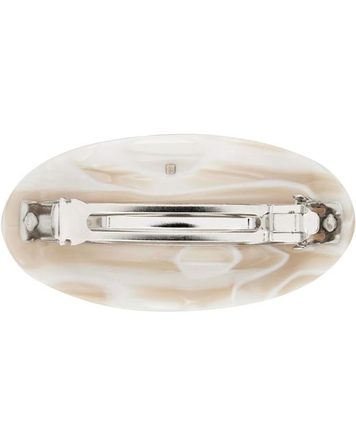 Sophie Buhai White Off- Coupole Hair Clip