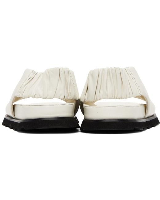 Proenza Schouler Black Off-white Slingback Fuss Sandals