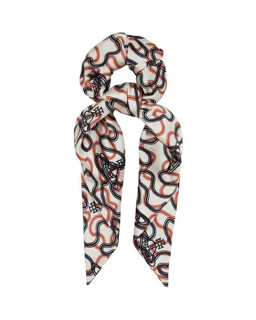 Vivienne Westwood Black Wiggle Large Scrunchie